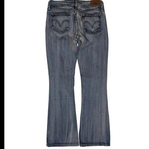 Levis blue super low bootcut